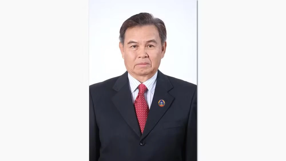 Chủ tịch Quốc hội Lào Saysomphone Phomvihane. Ảnh: Bộ Ngoại giao Việt Nam cung cấp.