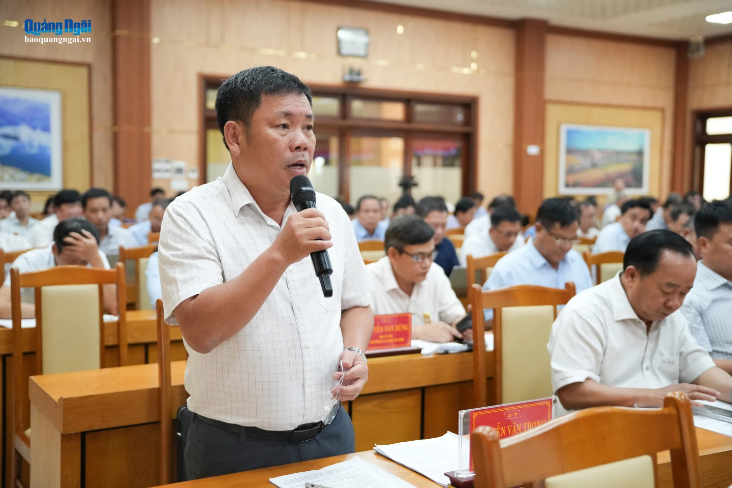 Lãnh đạo Sở Tài chính phát biểu tại hội nghị.