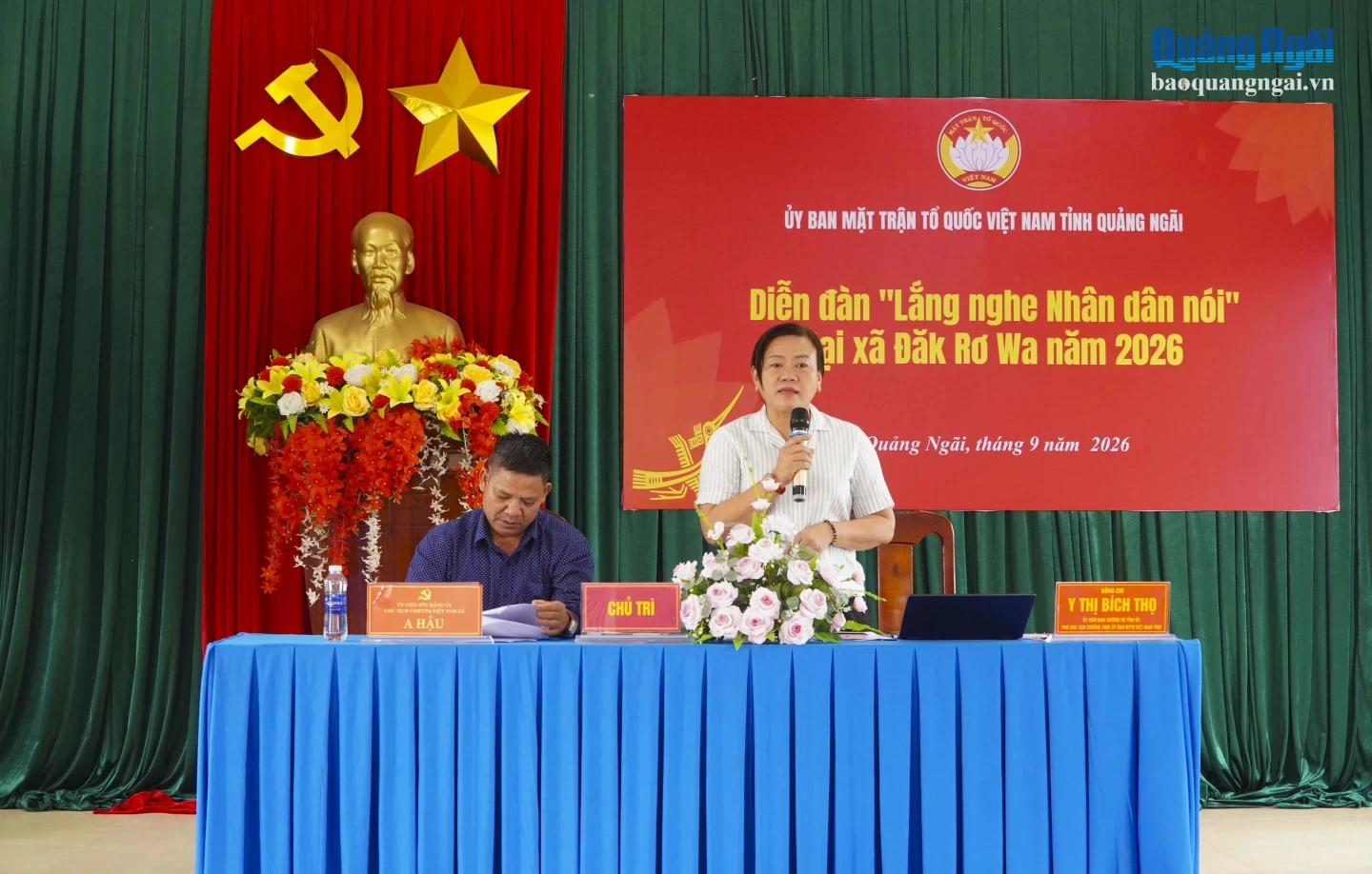 Diễn đàn “Lắng nghe Nhân dân nói” tại xã Đăk Rơ Wa