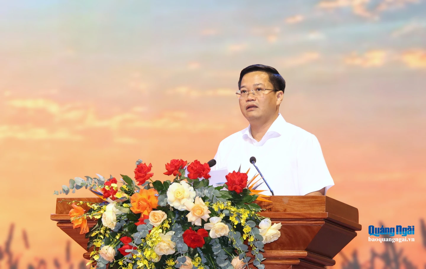 Phó Bí thư Tỉnh ủy, Chủ tịch UBND tỉnh Nguyễn Đức Tâm phát biểu tại chương trình.