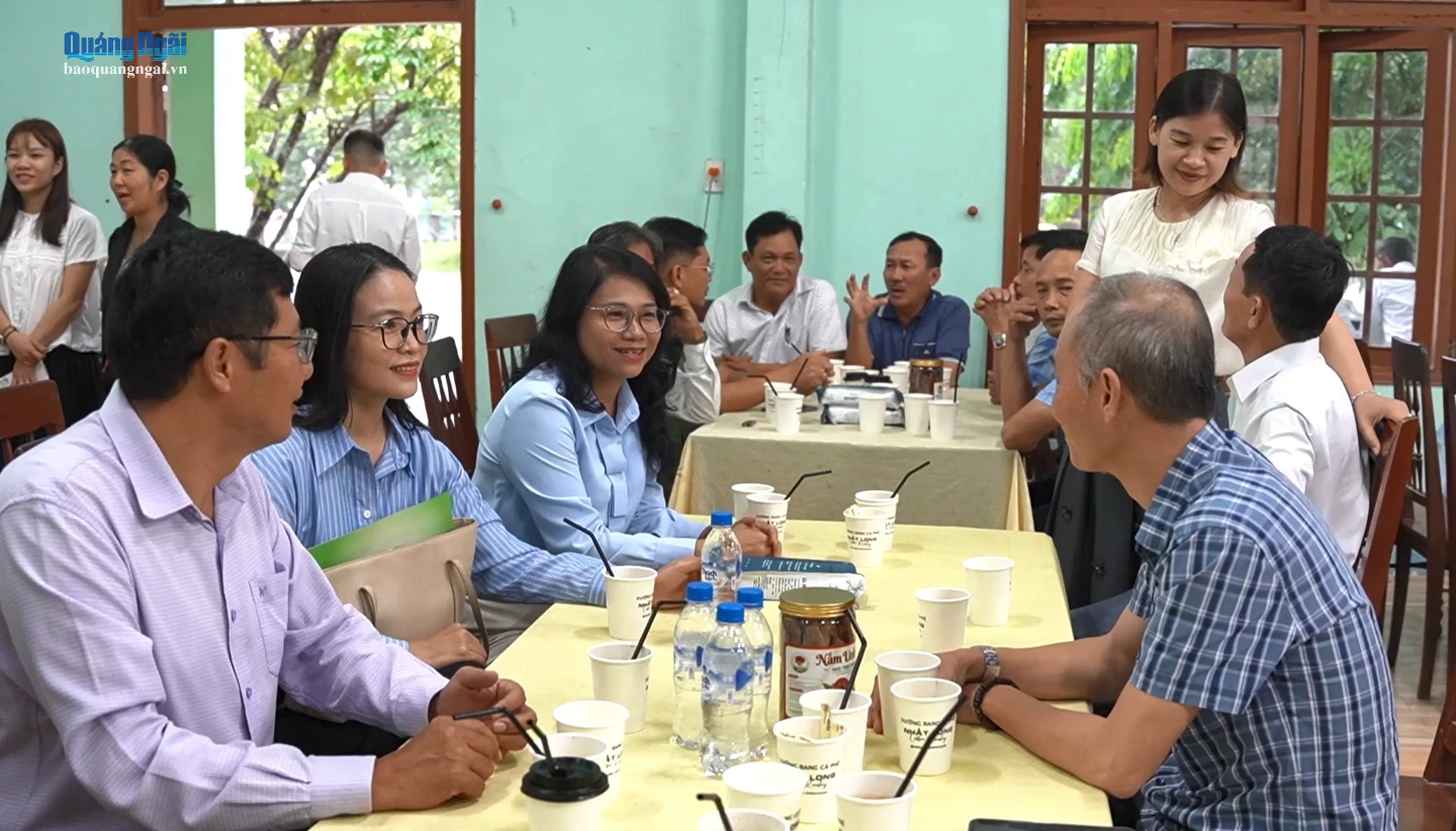 Không gian cà phê kết nối ý tưởng khởi nghiệp của Hội Nông dân xã Thọ Phong.