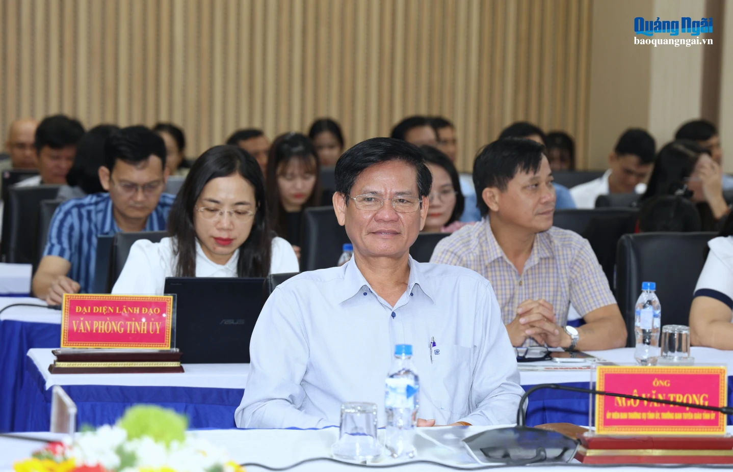 Ủy viên Ban Thường vụ Tỉnh ủy, Trưởng Ban Tuyên giáo Tỉnh ủy Ngô Văn Trọng dự hội thảo.