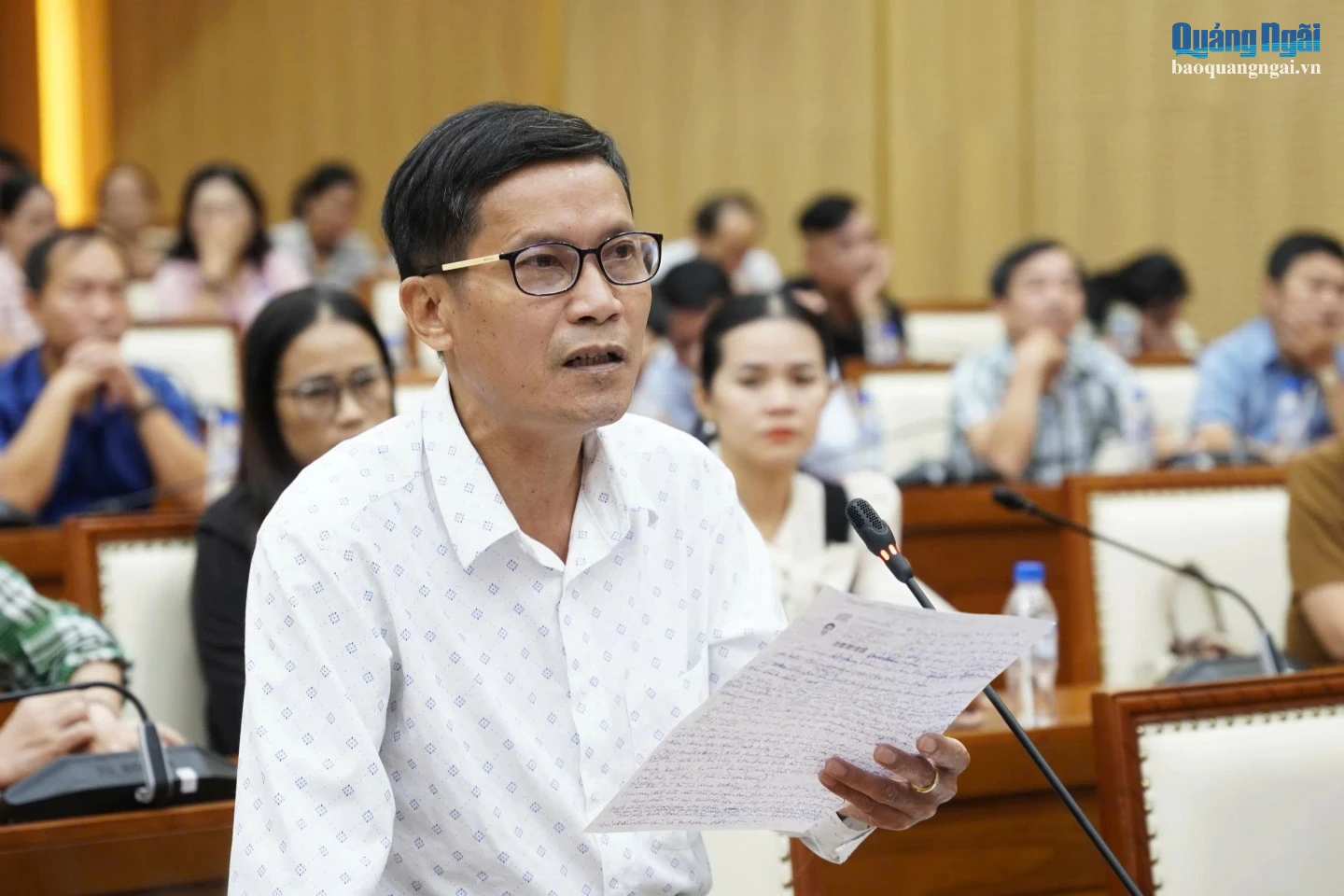 Cử tri Nguyễn Văn Diêu, phường Trương Quang Trọng kiến nghị.
