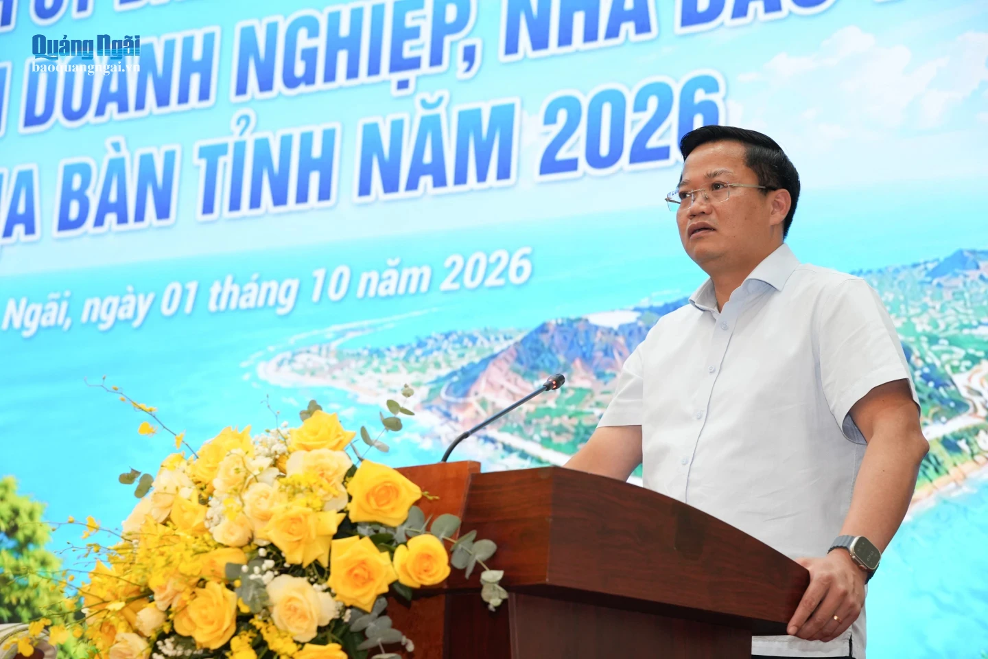 Phó Bí thư Tỉnh ủy, Chủ tịch UBND tỉnh Nguyễn Đức Tâm phát biểu kết luận tại buổi làm việc. ẢNH: TH.HẬU