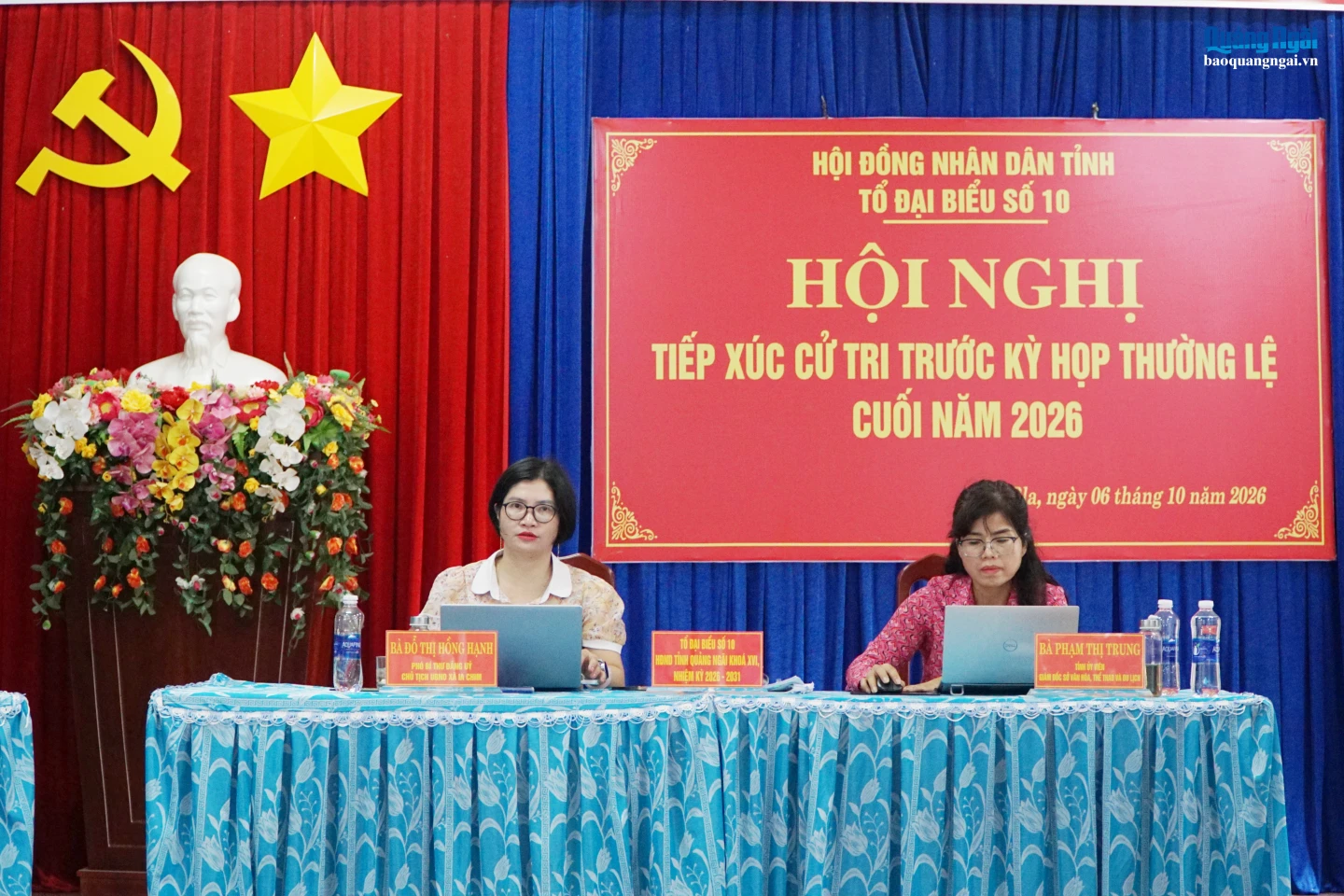 Tổ đại biểu số 10 HĐND tỉnh tiếp xúc cử tri tại phường Đăk Bla.