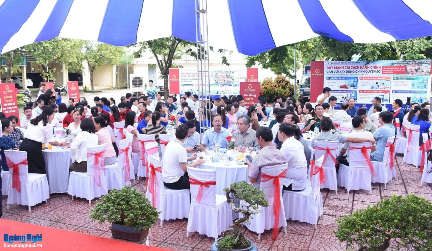 Chương trình "Cà phê số - kết nối công nghệ, kiến tạo tương lai" thu hút đông đảo tổ chức, cá nhân tham gia.