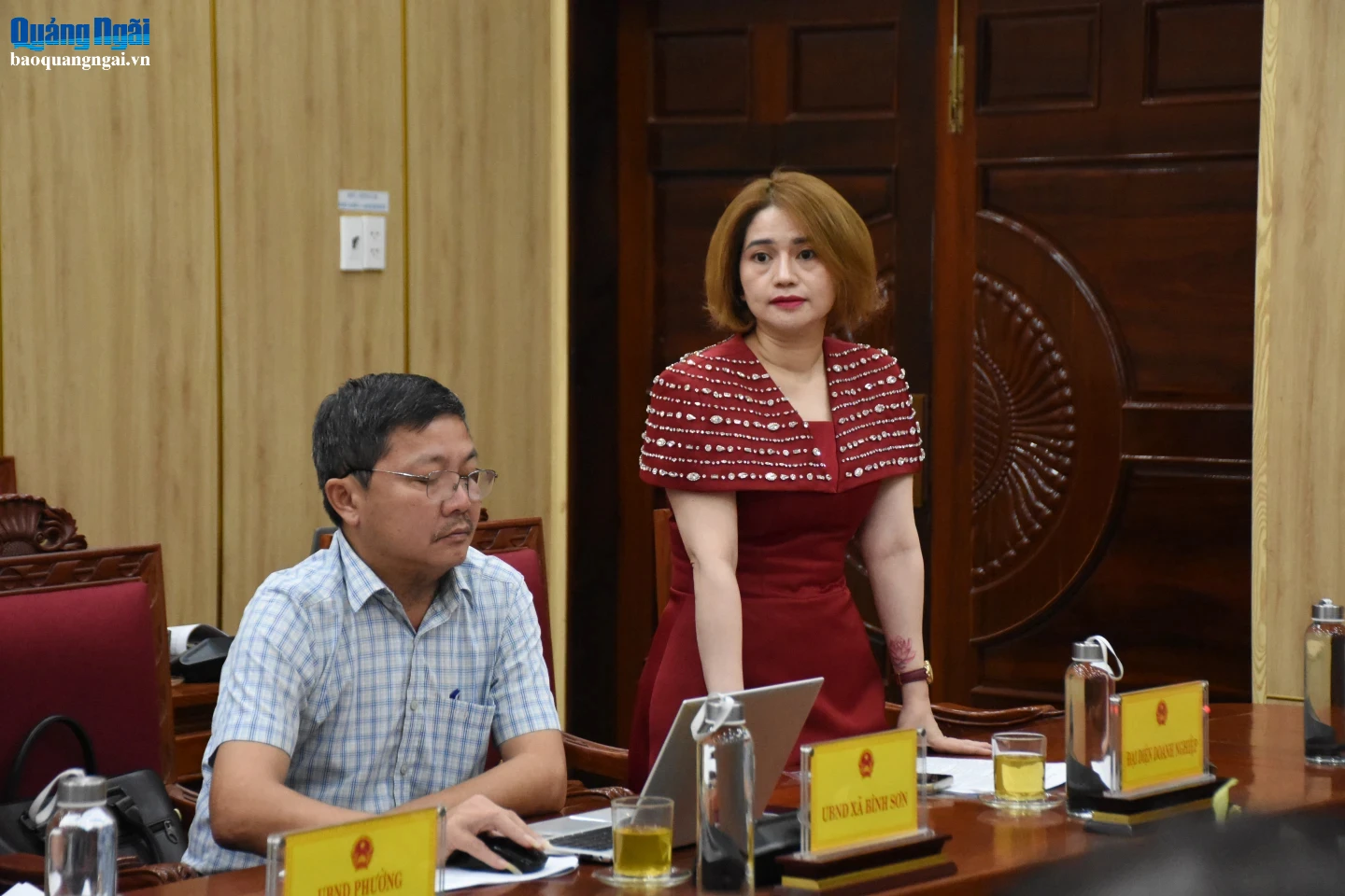 Đại diện Công ty TNHH Một thành viên Thảo Trang nêu kiến nghị tại buổi làm việc.