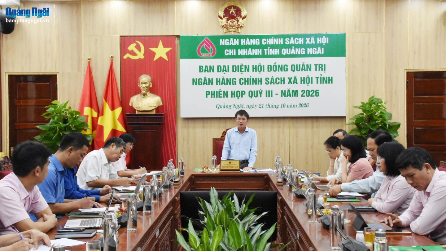 Phó Chủ tịch UBND tỉnh Nguyễn Ngọc Sâm chủ trì buổi làm việc.
