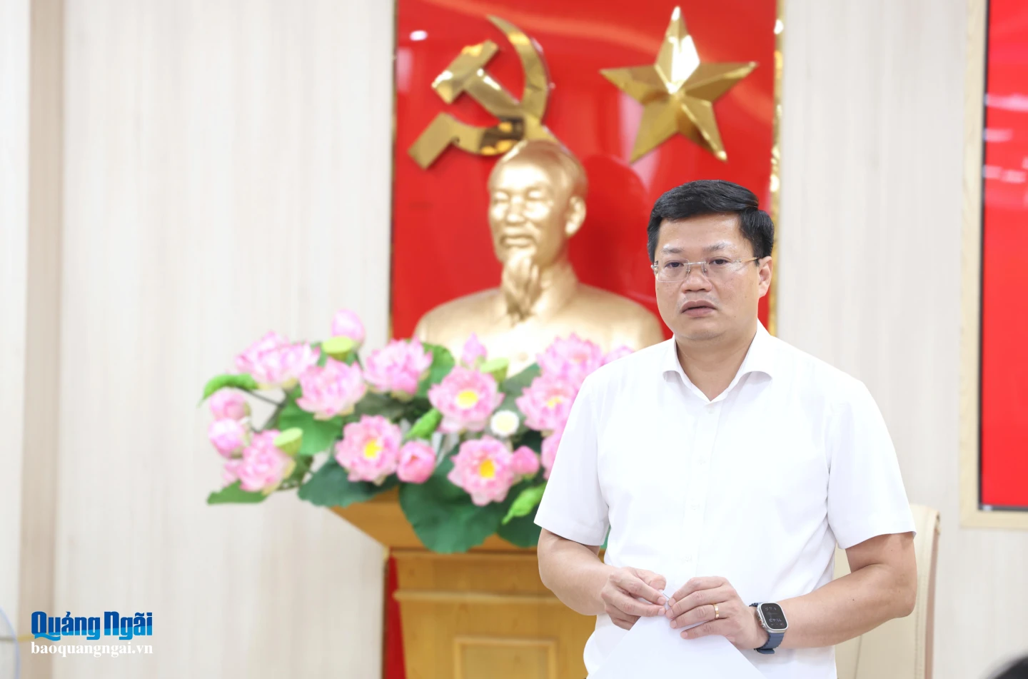 Phó Bí thư Tỉnh ủy, Chủ tịch UBND tỉnh Nguyễn Đức Tâm đề nghị khẩn trương thi công tại các dự án đã có mặt bằng.