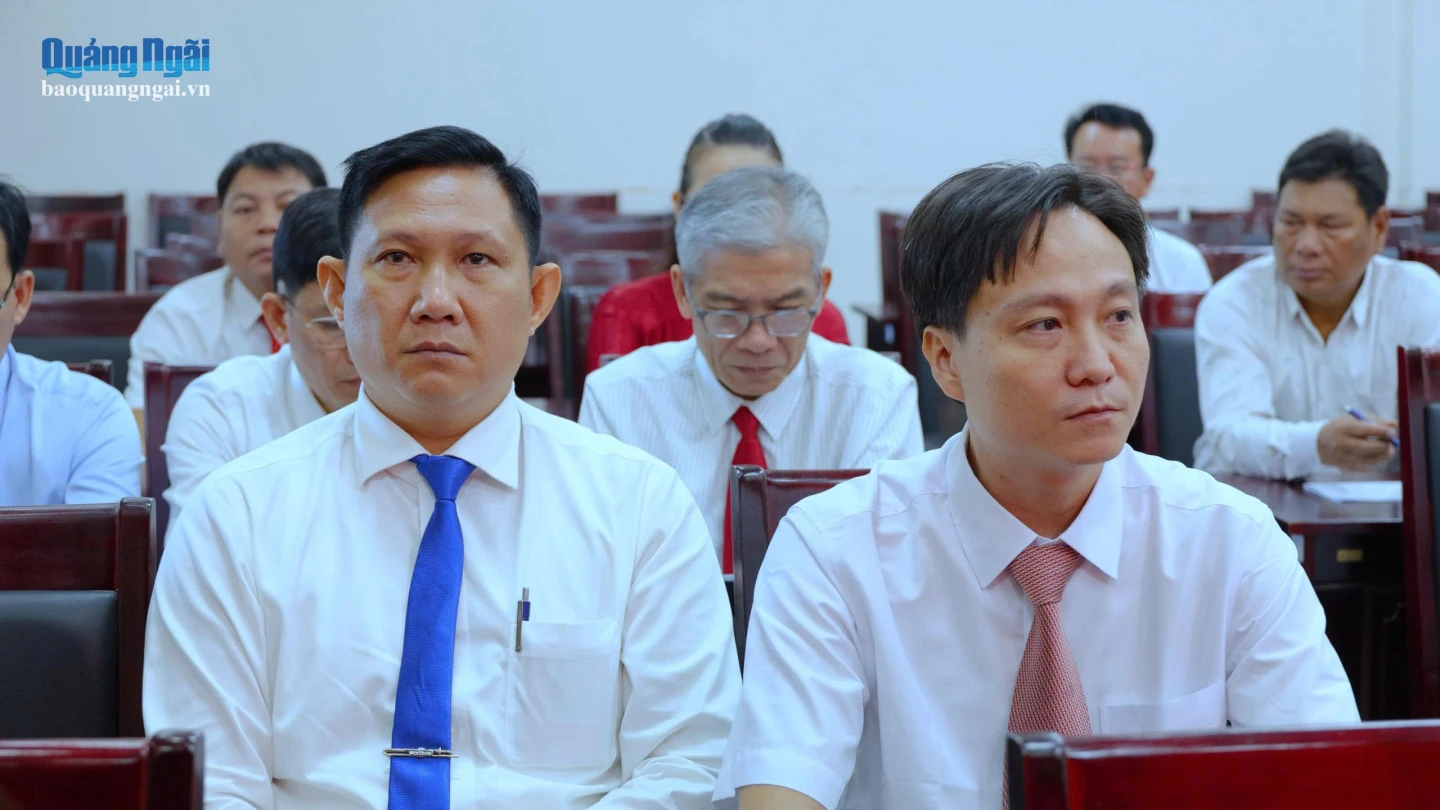 Các học viên lớp K77B.26 tham dự lễ khai giảng.