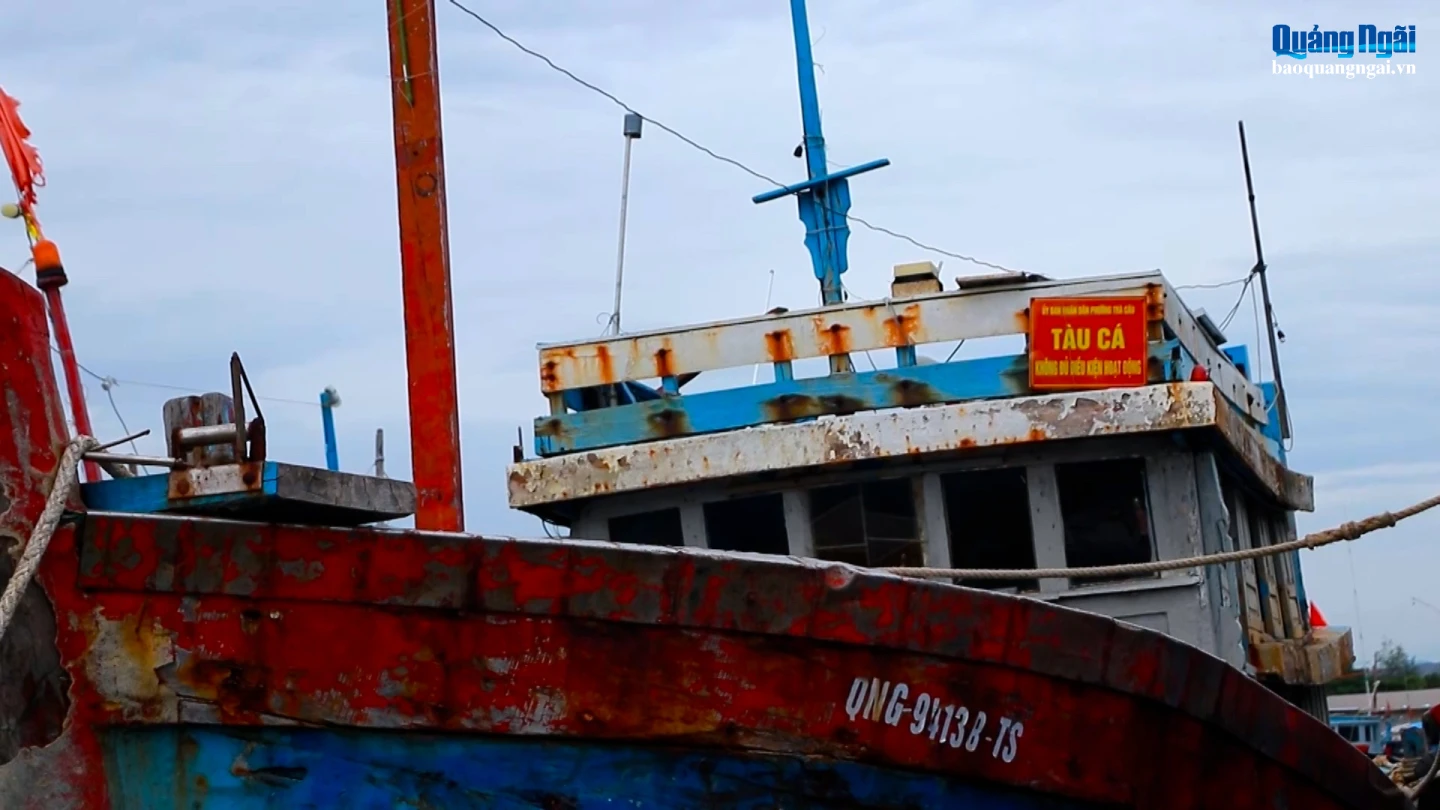 Tàu cá không đủ điều kiện hoạt động thuộc diện được hỗ trợ phá dỡ theo quy định.