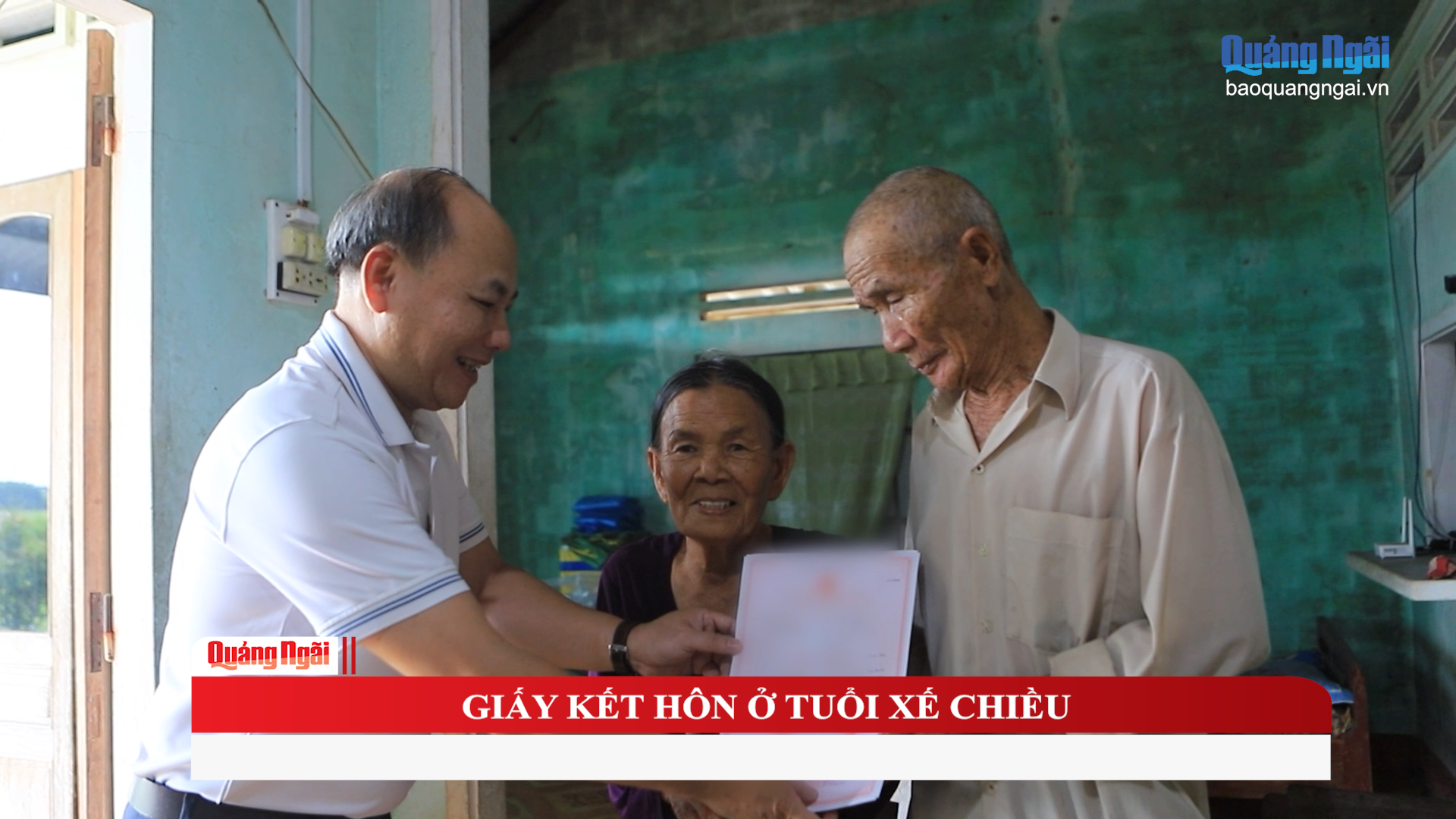 Giấy kết h&ocirc;n ở tuổi xế chiều